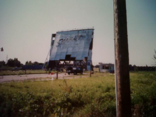 Starlite Drive-In Theatre - Screen From Joshua (newer photo)